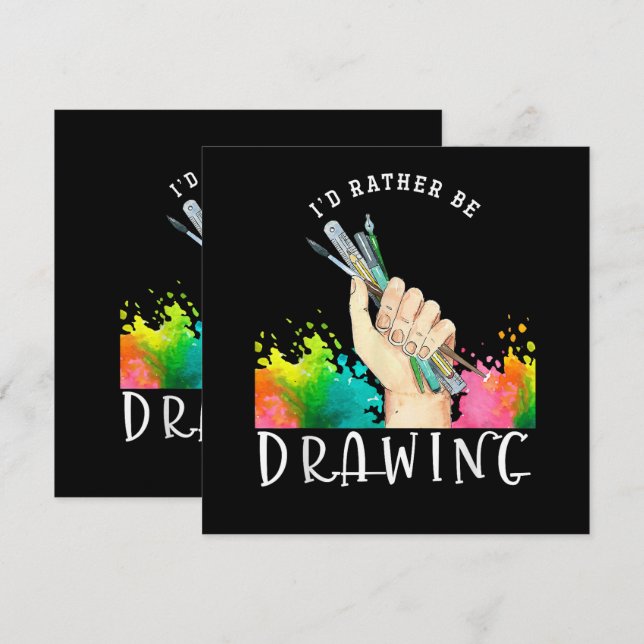 Eu Preferiria Estar Desenhando (Frente/Verso)
