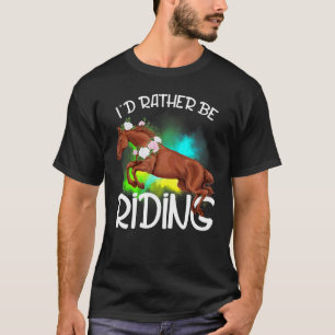 Eu Preferiria Estar Montando Cavalos Camisa de Cav