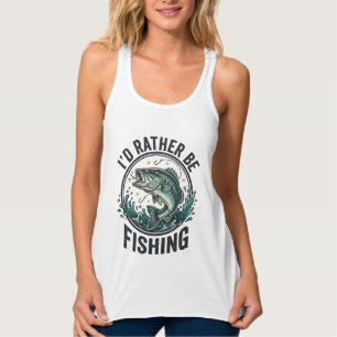 Eu Preferiria Estar Pescando Camisa de Pescador de
