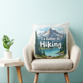 Eu Preferiria uma Almofada de Lançamento de Hiking