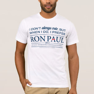 Eu prefiro a camisa de Ron Paul