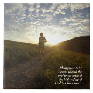 Eu pressiono para a escritura do 3:14 dos