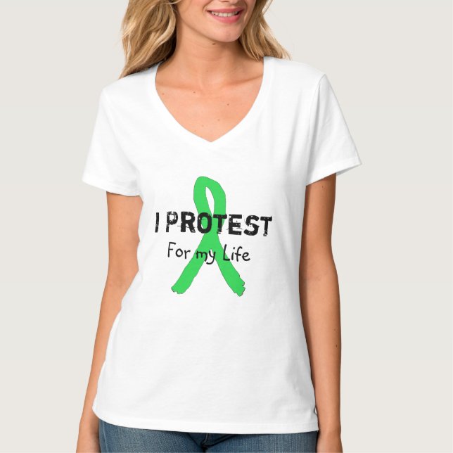 Eu Protesto pela Minha Vida Camiseta de Conscienti (Frente)