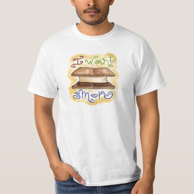 Eu quero a camisa do smore t (Frente)