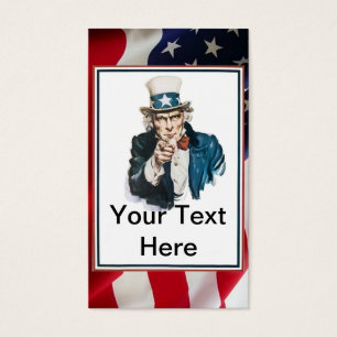 Eu quero-o que o tio Sam personaliza seu texto
