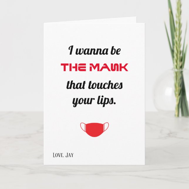 Eu quero ser a máscara que toca no seu cartão de l (Frente)