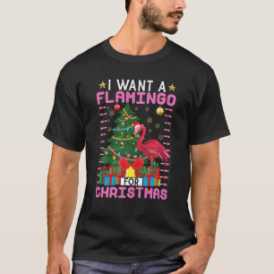Eu Quero Um Flamingo Para O Natal Suéter Feio Flam