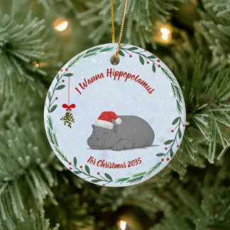 Eu Quero um Hipopótamo para Enfeite de Natal