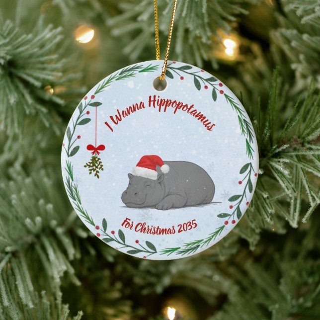 Eu Quero um Hipopótamo para Enfeite de Natal (Árvore)