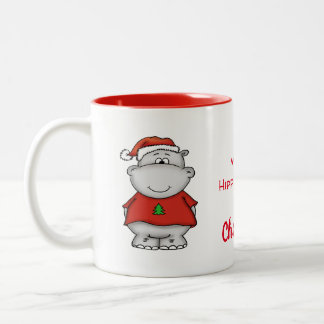 Eu quero um hippopotamus para o Natal - caneca