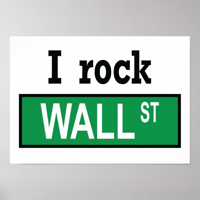 Eu rock Wall Street - Poster (Frente)