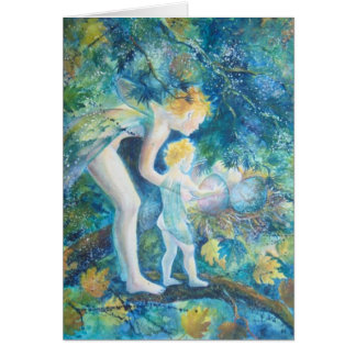 Eu sei aonde as fadas do bebê vêm do cartão