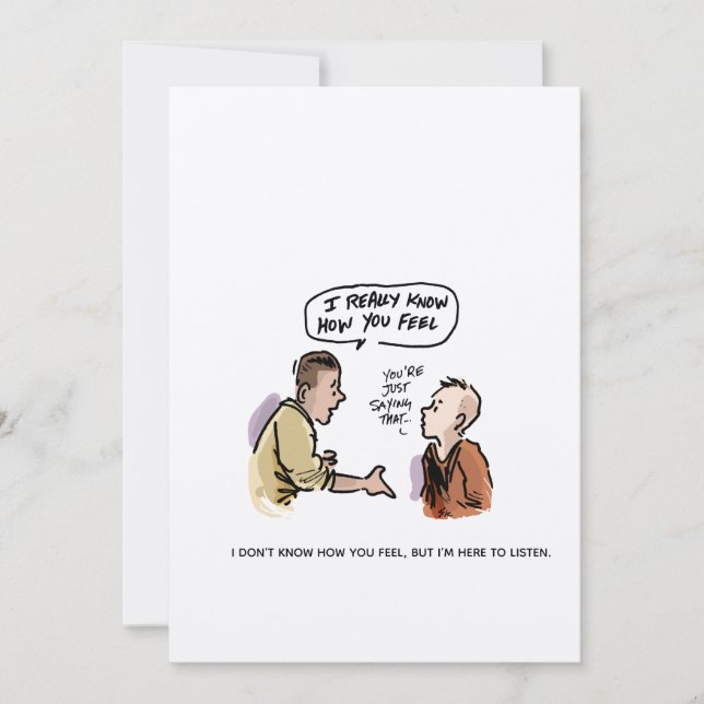 Eu sei como você se sente Engraçado Cartoon Cancer (Frente)