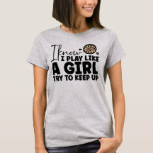 Eu sei que toco como uma camisa de menina