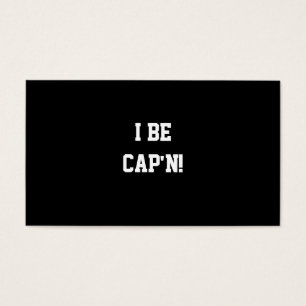 Eu seja Cap'n. Preto e branco.