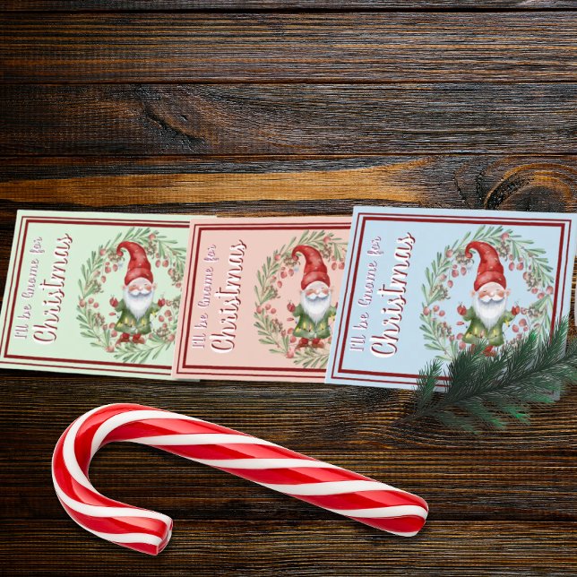 Eu serei Gnome para o Cartão de Água de Natal (Criador carregado)