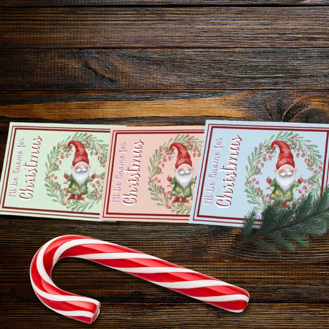 Eu serei Gnome para o Cartão de Água de Natal (Criador carregado)