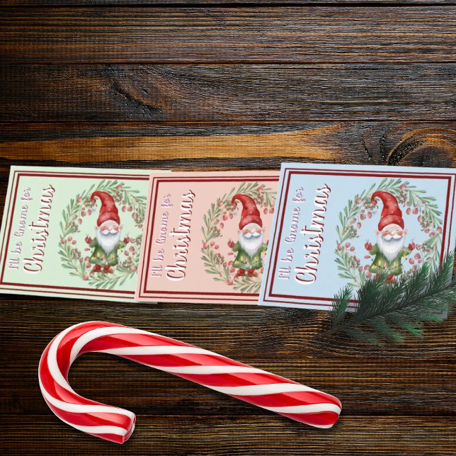 Eu serei Gnome para o Cartão de Água de Natal (Criador carregado)