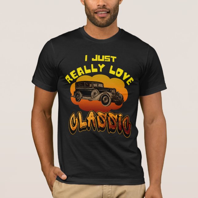 eu simplesmente amo camiseta clássica (Frente)