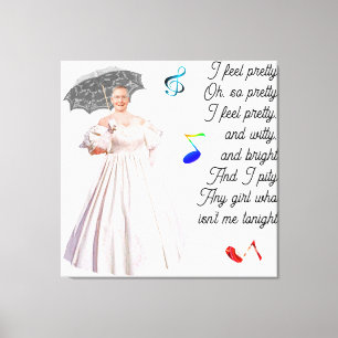 Eu Sinto Bonito Impressão de Tela Esticada