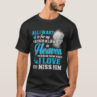 Eu sinto falta do meu pai na lei na camisa do céu