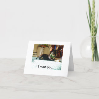 Eu sinto sua falta do cartão