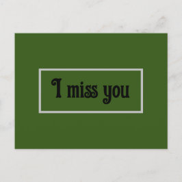 Eu sinto sua falta do cartão do ldr