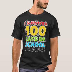 Eu Sobrevivi 100 Dias De Camisa Da Escola Feliz 10