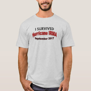 Eu sobrevivi à camisa 2017 de IRMA do furacão