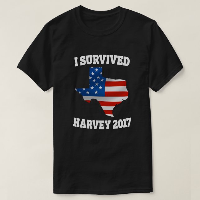 Eu sobrevivi à camisa de Texas dos homens de (Frente do Design)