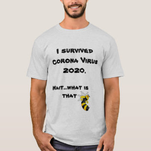Eu sobrevivi à camiseta Corona 2020