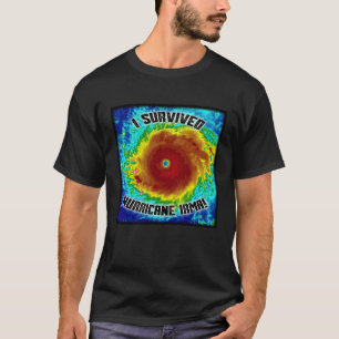 Eu sobrevivi à camiseta de Irma do furacão