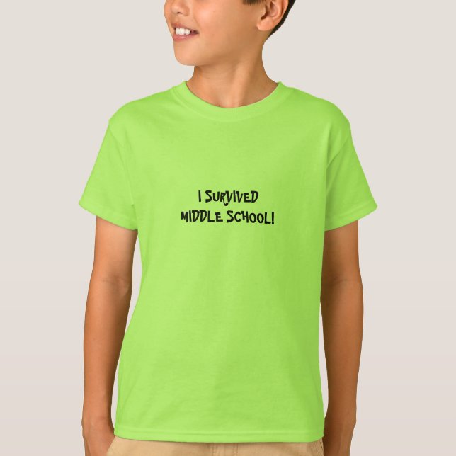 EU SOBREVIVI À ESCOLA SECUNDÁRIA! - camisa (Frente)