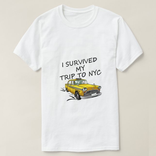 Eu sobrevivi à minha viagem para a camiseta NYC Cl (Frente do Design)