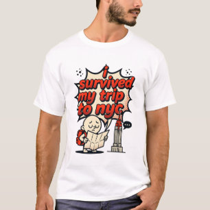 Eu sobrevivi à minha viagem para camiseta nyc