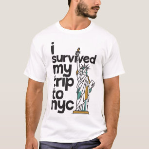 Eu sobrevivi à minha viagem para camiseta nyc
