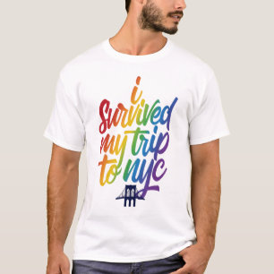 Eu sobrevivi à minha viagem para nyc camiseta