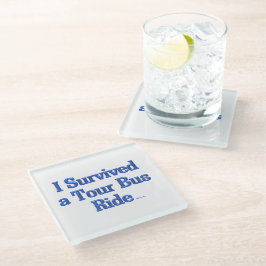 Eu sobrevivi a uma porta copos de vidro branco da 