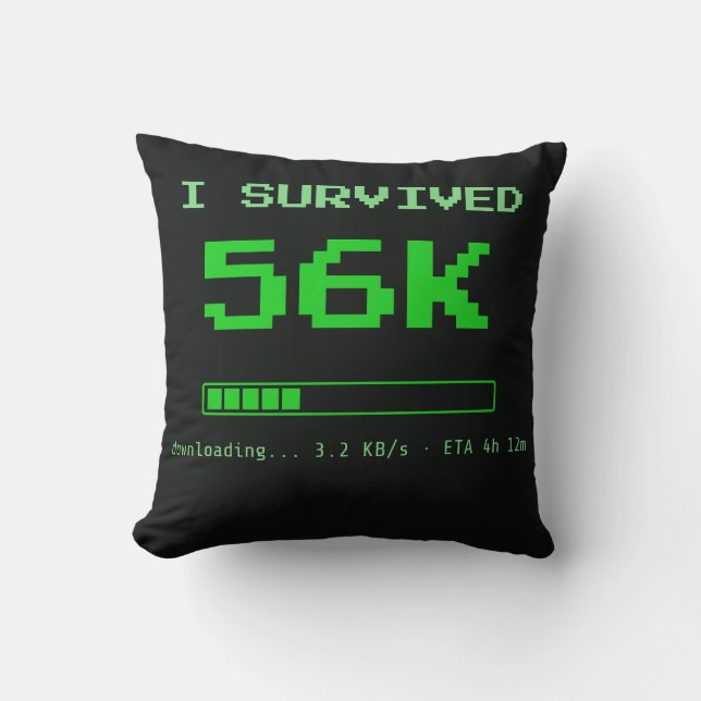 Eu Sobrevivi Almofada de Arremesso 56K (Frente)