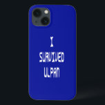 Eu Sobrevivi ao Ulpan<br><div class="desc">Você é um oleh/olah? Texto em inglês azul que lê "I SURVIVED ULPAN" em uma falsa fonte hebraica. Talvez tenha sido tudo grego para você no início, mas agora que você passou por Panela você fala como um tzabar (sabra). Se você fez aliyah você sabe o que eu quero dizer....</div>