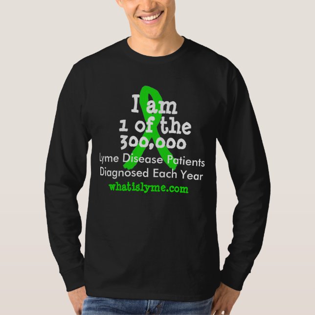 Eu sou 1 dos 300.000 Camiseta da Doença de Lyme (Frente)