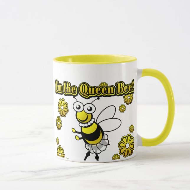 Eu sou a abelha de rainha! caneca (Direita)