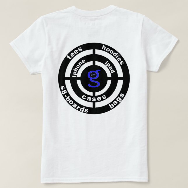 Eu sou a camisa do logotipo alvo (Verso do Design)