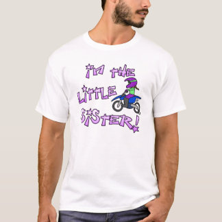 Eu sou a camisa escura do motocross T da irmã mais
