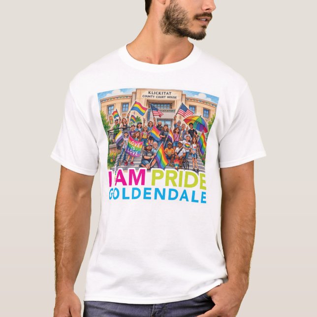 Eu sou a camiseta da comunidade Pride (Frente)
