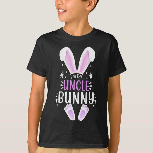 Eu sou a camiseta do Dia da Páscoa do Tio Bunny (Frente)