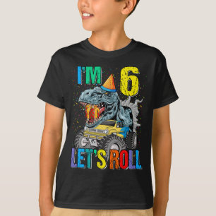 Eu sou a camiseta do Dinossauro do Monstro do Roll
