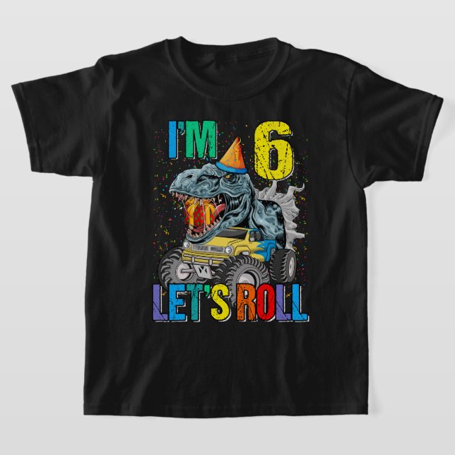 Eu sou a camiseta do Dinossauro do Monstro do Roll (Postura )