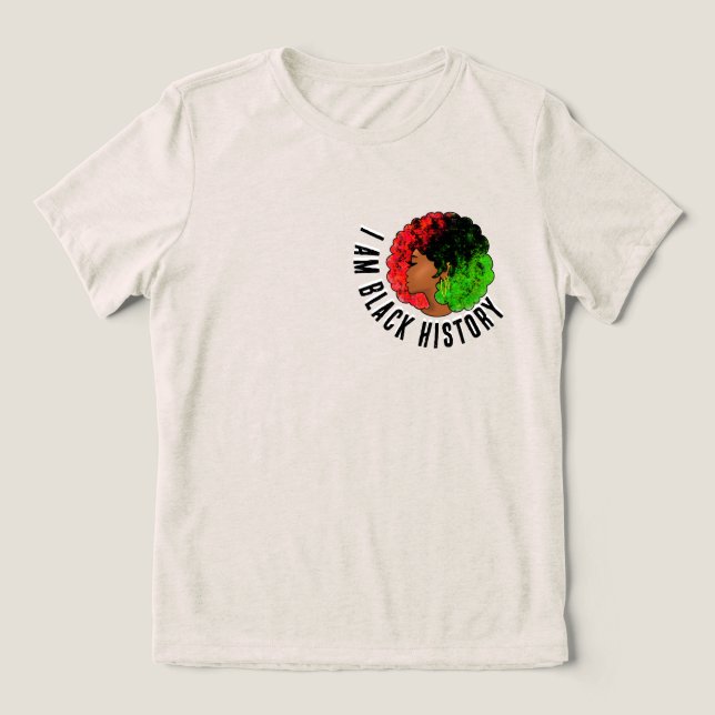 Eu sou a história negra bandeira pan-africana sobr (Design frontal)