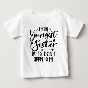 Eu Sou a Irmã Mais Nova Camisa de Aniversário da M